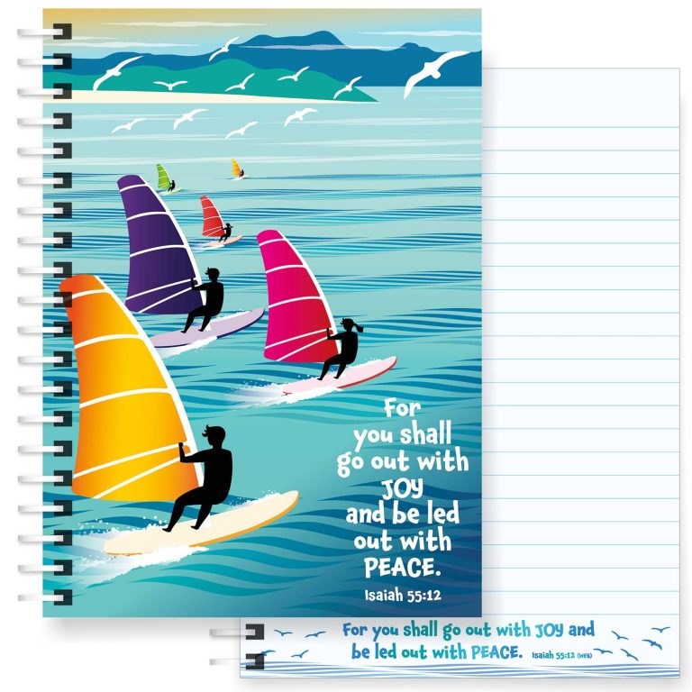 Go out in Joy A5 Notebook with pen